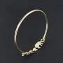 SENFAI Mama and Her 3 Children Family Bangle bracelet for Mom and Daughter Triplets (Elephant, stainless-steel)