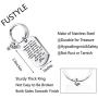 FUSTMW Biker Keychain Motorcycle Gift Ride Safe Keychain May Your Guardian Angel Ride with You New Driver Gift for Biker
