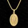 Stainless Steel Pendant Necklace for Men Women Virgin Mary Necklace Religious Jewelry Rolo Chain (A:Gold Tone) Stainless Steel Pendant Necklace for Men Women Virgin Mary Necklace Religious Jewelry Rolo Chain (A:Gold Tone)