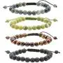 LPBeads 4PCS Unisex 8mm Adjustable Bracelet with Jewelry Bag LPBeads 4PCS Unisex 8mm Adjustable Bracelet with Jewelry Bag