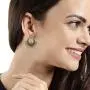 Efulgenz Indian Bollywood Antique Gold Plated Wedding Faux Pearl Crystal Rhinestone Dangle Chandbali Earrings Jewelry Set