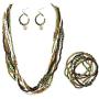 BOCAR Long Multiple Strand Handmade Beaded Statement 26'' Necklace for Women (NK-10563)