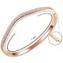Lavencious Hinged Bangle Bracelet Paved with Two Rows of Cubic Zirconia 7 Inches for Women Lavencious Hinged Bangle Bracelet Paved with Two Rows of Cubic Zirconia 7 Inches for Women