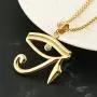 HZMAN CZ Eye of Horus Egypt Protection Pendant on Stainless steel Necklace Ancient Egyptian Symbol of Protection HZMAN CZ Eye of Horus Egypt Protection Pendant on Stainless steel Necklace Ancient Egyptian Symbol of Protection