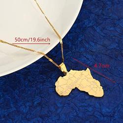 Stainless Steel Africa Map With Somalia Pendant Necklaces Fashion African Maps Jewellery