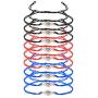 Finrezio 9 Pcs Evil Eye Braided Cord Bracelets for Women Men Rosary Protection Bracelet Set Catholic Gifts Religious Jewelry Red/Black/Blue String