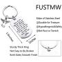 FUSTMW Drive Safe Keychain New Driver Gifts Dad Boyfriend Gifts May Your Guardian Angel Ride with You