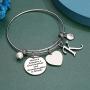 Anoup Grandma Gifts from Granddaughter, The Love Between Grandma and Granddaughter is Forever Initial Charm Bracelet Grandma Bracelet Jewelry Christmas Birthday Gifts for Grandmother