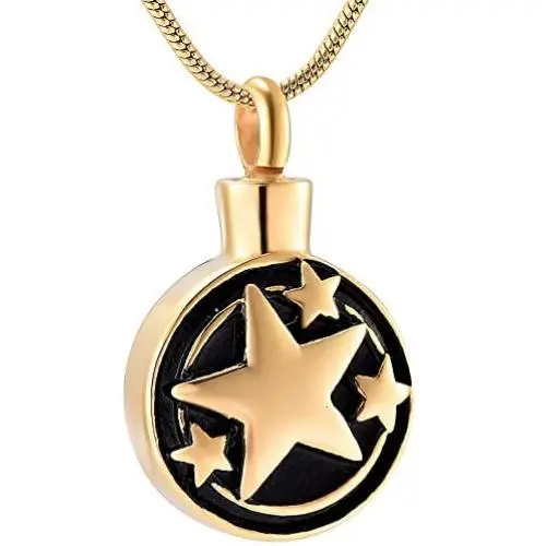 Elegant Star Urn Cremation Urn Pendant Round Shape Memorial Ash Keepsake Pendant Cremation Jewelry Elegant Star Urn Cremation Urn Pendant Round Shape Memorial Ash Keepsake Pendant Cremation Jewelry