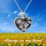 ONEFINITY Sterling Silver Sunflower Cremation Urn Necklaces for Ashes Heart Memory Jewelry for Women Gift ONEFINITY Sterling Silver Sunflower Cremation Urn Necklaces for Ashes Heart Memory Jewelry for Women Gift