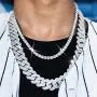 TOPGRILLZ 20mm 6 Times 14K Gold Plated Iced Out Lab Diamond Miami Cuban Link Chain Choker for Men with Box Clasp Hip Hop TOPGRILLZ 20mm 6 Times 14K Gold Plated Iced Out Lab Diamond Miami Cuban Link Chain Choker for Men with Box Clasp Hip Hop