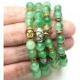 Weelovee Handcraft Nature Stone 8mm Beads Bracelet for Women Mens Healing Chakra Yoga Link