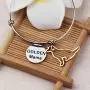 BAUNA Dog Mom Bracelets for Women Golden Mama Expandable Bangle for Golden Retriever Owner Dog Lover Gift