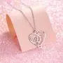 S925 Sterling Silver Musical Note Pendant Necklace, Box Chain 18 inches