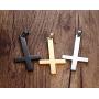 VNOX Catholic Jewelry Stainless Steel Upside Down Cross Necklace for Men Women,Inverted Pendant,3 Color