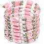 AnsonsImages 37'' Inches Long Magnetic Wrap Necklace Choker Bracelet Anklet Lariat Pink