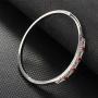 Almusen Women Hollow Bangle Cubic Zirconia Stones Jewelry for Women with Crystal Bracelet Birthday Women Teen Girls Women Girls Valentines Day Gifts with Elegant Jewelry Box