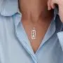 MyNameNecklace Personalized Vertical Framed Hebrew Name Necklace - Custom Jewelry MyNameNecklace Personalized Vertical Framed Hebrew Name Necklace - Custom Jewelry