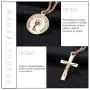 Fstrend Holy Layered Cross Necklace Gold Choker Coin Chain Rose Flower Pendant Multilayered Long Necklaces Jewelry for Women and Girls (Gold) Fstrend Holy Layered Cross Necklace Gold Choker Coin Chain Rose Flower Pendant Multilayered Long Necklaces Jewelry for Women and Girls (Gold)