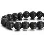 Couples His and Hers Bracelet Lava Beads White Howlite 8mm Beads 7.1''&7.5'' Couples His and Hers Bracelet Lava Beads White Howlite 8mm Beads 7.1''&7.5''