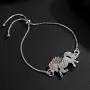 ALoveSoul Silver Tone Little Princess Rainbow Unicorn Pendant Girl Ladies Fashion Necklace Gift for Women