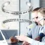BAUNA 911 Dispatcher Gifts EMS Dispatcher Keychain The Calm Voice in the Dark Night Appreciation Gifts for 911 Dispatcher