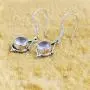 Pink Rose Quartz 2.68 Ct Heart 925 Sterling Silver Dangle Earrings Christmas Gifts For Women By Orchid Jewelry Pink Rose Quartz 2.68 Ct Heart 925 Sterling Silver Dangle Earrings Christmas Gifts For Women By Orchid Jewelry