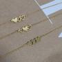 VLINRAS Best Friends Necklace for 3, Sister Bracelet for 3 BFF Matching Heart Pendant Long Distance Friendship Jewelry Birthday Gift