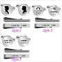 Kooer I Love You I Know Custom Personalized Wedding Engraved Cuff Links Tie Clip Set Engrave Wedding Cufflinks Jewelry Gift for Groom