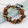 8mm Tiger Eye Healing Bracelet for Men, Natural Gemstone Beads Yoga Meditation Relax Reiki Stones Energy Jewelry