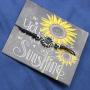 Sunflower Bracelets for Sister Mom Daughter Wife You are My Sunshine Jewelry Unique Trendy Fashion Simple Sun Flower Inspirational Beach Birthday Graduation Gift Black Adjustable Waxed Cord