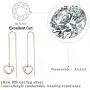 ✦Gifts for Mothers Day✦18K Gold Plating 925 Sterling Silver Cubic Zirconia Drop Earrings Hollow Love Heart/Circle CZ Hypoallergenic Earrings for Women and Girls ✦Gifts for Mothers Day✦18K Gold Plating 925 Sterling Silver Cubic Zirconia Drop Earrings Hollow Love Heart/Circle CZ Hypoallergenic Earrings for Women and Girls