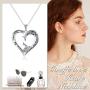 Giraffe/Butterfly/Panda/Pig/Cat/Frog/Owl/Rabbit/Penguin/Elephant/Sloth/Ladybug Animals Necklace Jewelry Gifts for Women Sterling Silver Always My Mother Forever My Friend Love Heart Necklace for Mom Daughter