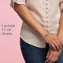 PANDORA Jewelry Moments Heart Clasp Snake Chain Rose Bracelet