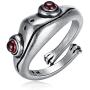 9 Pcs Vintage Frog Open Rings Set Knuckle Stacking Ring Snake Cat Animal Ring Boho Hug Finger Rings for Women Men Girls