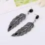 Frodete Crystal Leaf Dangle Earrings for Women Girls Anniversary Wedding Party Jewelry Charms