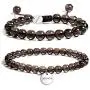 JADENOVA Natural Bead Bracelet Semi Precious Gemstone Beaded Bracelet for Women Healing Crystal Stone Stretch Bracelet Men Couple Bracelets (2pcs,6-8mm/8-10mm) JADENOVA Natural Bead Bracelet Semi Precious Gemstone Beaded Bracelet for Women Healing Crystal Stone Stretch Bracelet Men Couple Bracelets (2pcs,6-8mm/8-10mm)