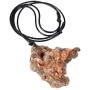 Nupuyai Natural Raw Stone Necklace for Women Men, Irregular Rough Healing Crystal Pendant with Adjustable Cord