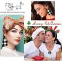 XGALBLA 4 Pieces Christmas Plaid Print Jewelry Set, Christmas Plaid Multi-Layer Bracelet, Faux Leather Drop Dangle Earrings Pendant Necklace Tassel Necklace for Women