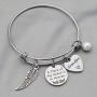 Memorial Bracelet Keychain Dad Mom in Heaven Loss Memorial Jewelry Sympathy Gift for Loss of Mom Dad Grandma Grandpa