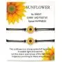 Pinky Promise Matching Distance Bracelets, Handmade Adjustable Charms Sunflower Boho Bracelet Friendship Jewelry for for Women Girl Inspirational Gifts 2 Set Pinky Promise Matching Distance Bracelets, Handmade Adjustable Charms Sunflower Boho Bracelet Friendship Jewelry for for Women Girl Inspirational Gifts 2 Set