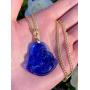 Happy Laughing Buddha Blue Jade Pendant Necklace Cuban Chain Genuine Certified Grade A Jadeite Jade Hand Crafted, Jade Necklace, 14k Gold Filled Laughing Jade Buddha necklace, Jade Medallion
