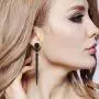 BriLove Womens Fashion Trendy Crystal Oval Long Beaded Bar Chandelier Dangle Earrings BriLove Womens Fashion Trendy Crystal Oval Long Beaded Bar Chandelier Dangle Earrings