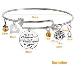 TISDA The Love between Grandmother and Granddaughter is Forever Bracelet