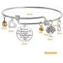 TISDA The Love between Grandmother and Granddaughter is Forever Bracelet
