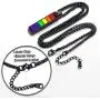 Bandmax Rainbow LGBT Gay Pride Pendant Necklace Bracelet Jewelry Personalized Metal Stainless Steel Parade Nylon Women Men Friendship,Love Necklace with 7.8inch/22inch Chain,18K Gold/Black Bandmax Rainbow LGBT Gay Pride Pendant Necklace Bracelet Jewelry Personalized Metal Stainless Steel Parade Nylon Women Men Friendship,Love Necklace with 7.8inch/22inch Chain,18K Gold/Black