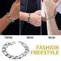 ChainsHouse Figaro Link Chain Bracelet Stainless Steel/Black/18K Gold Plated Wrist Bracelets for Men Women, 6MM-13MM, 7.5''/8.3'', Send Gift Box ChainsHouse Figaro Link Chain Bracelet Stainless Steel/Black/18K Gold Plated Wrist Bracelets for Men Women, 6MM-13MM, 7.5''/8.3'', Send Gift Box