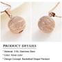 constantlife Cremation Jewelry for Ashes - Basketball Stainless Steel Memorial Pendant Urn Necklace Keepsake for Men Women