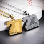 AILIN Custom Lucky Number Necklace Stainless Steel Silver/18K Gold Plated/Rose Gold Color Personalized Name Pendant Sport Ice Hockey Football Baseball Basketball Jewelry Gifts for Women Men Athletes
