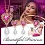 CDE Cupid Love Necklace Set Double Chain Three Jewelry Sets Bracelet Earrings Sterling Silver Arrow Earrings Christmas Jewelry Gifts for Women